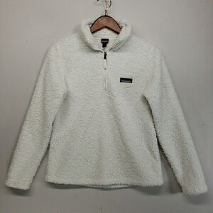 Patagonia Small Quarter Zip Womens Los Gatos Fleece Pullover White
